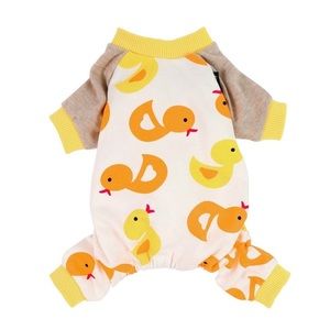 YELLOW DUCKIE COTTON ONESIE